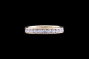 18ct Yellow Gold Diamond Half Eternity Ring