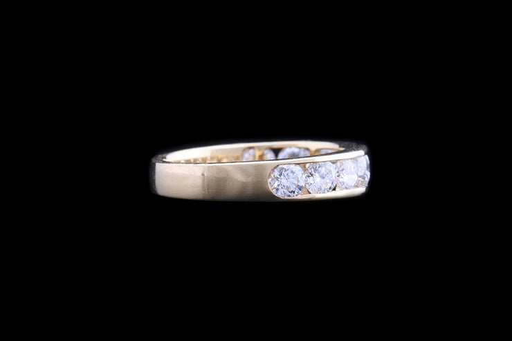 18ct Yellow Gold Diamond Half Eternity Ring