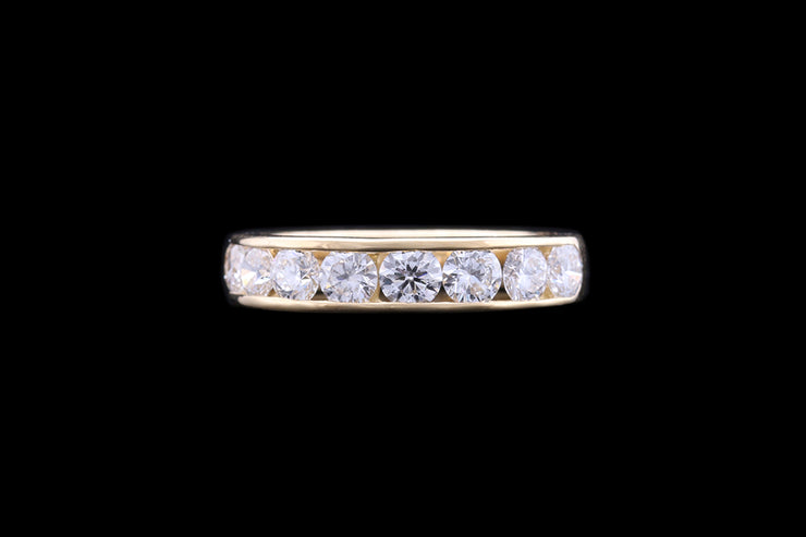 18ct Yellow Gold Diamond Half Eternity Ring