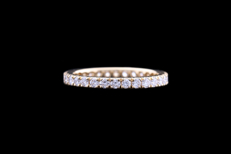 18ct Yellow Gold Diamond Full Eternity Ring