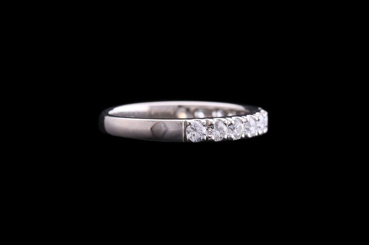 Platinum Diamond Half Eternity Ring