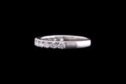 Platinum Diamond Half Eternity Ring