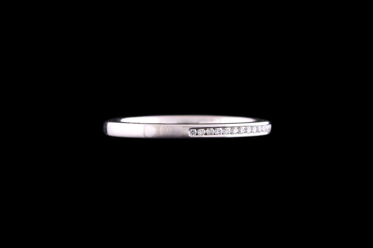 Platinum Diamond Half Eternity Ring