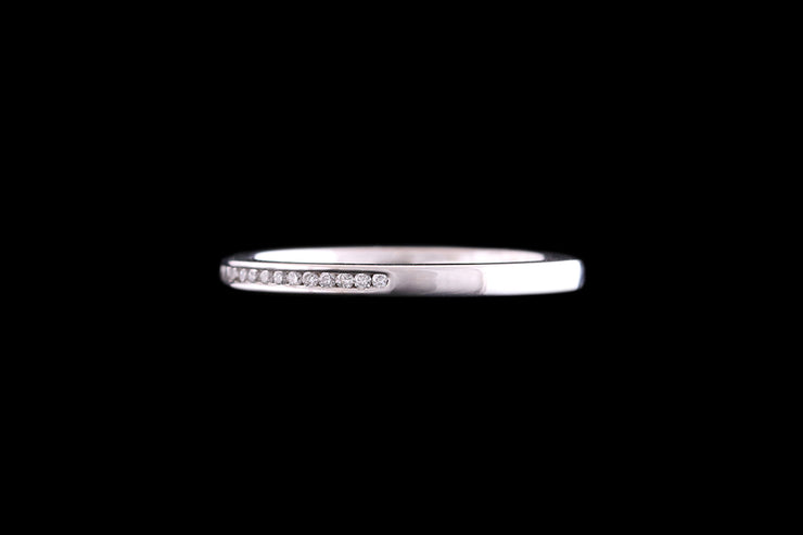 Platinum Diamond Half Eternity Ring