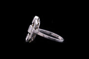 French Art Deco Platinum Diamond Dress Ring