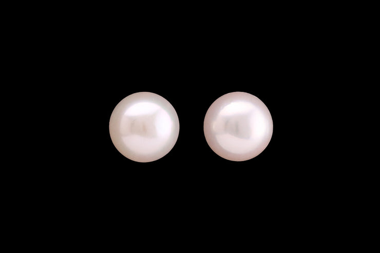 9ct Yellow Gold Cultured Pearl Stud Earrings