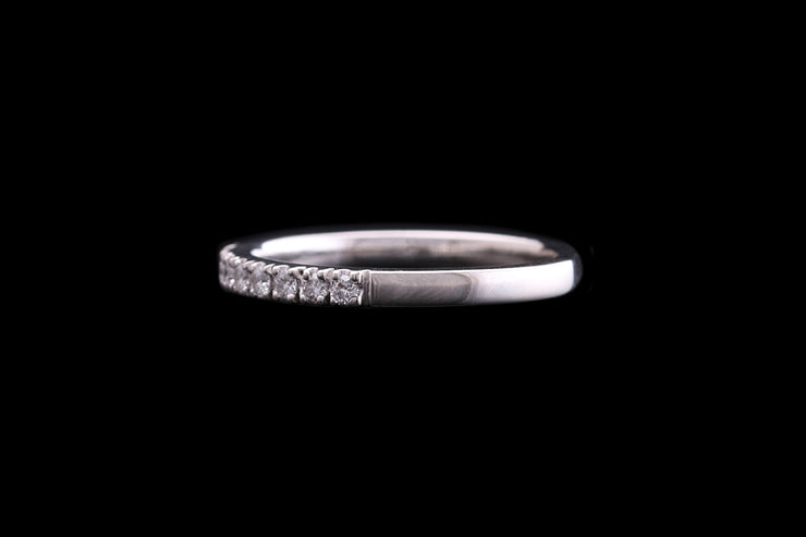 Platinum Diamond Half Eternity Ring