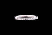 Platinum Diamond Half Eternity Ring