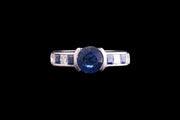 18ct White Gold Diamond and Sapphire Dress Ring