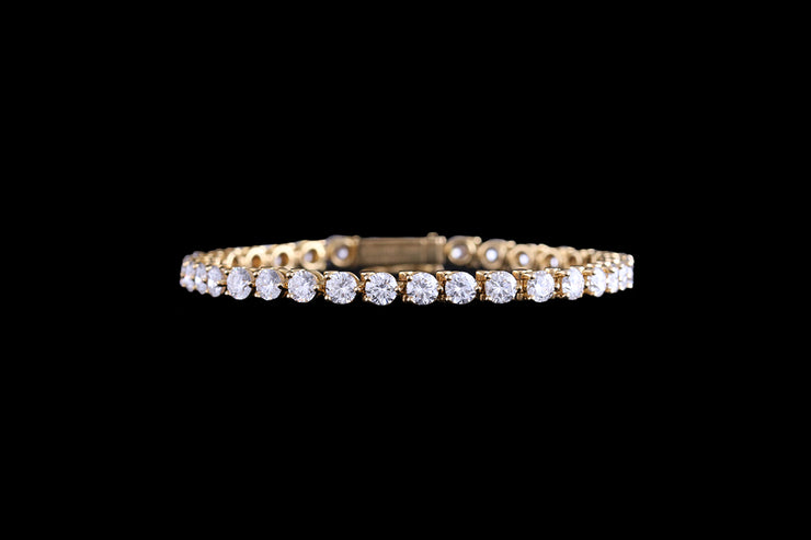 Cartier 18ct Yellow Gold Diamond Line Bracelet