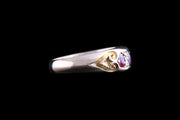 Victorian 18ct Yellow Gold Diamond and Ruby Seven Stone Ring