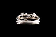 18ct Yellow Gold Diamond Triple Row Dress Ring