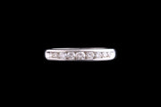 Platinum Diamond Half Eternity Ring