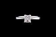 18ct White Gold Diamond Single Stone Ring