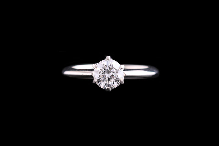 Platinum Diamond Single Stone Ring