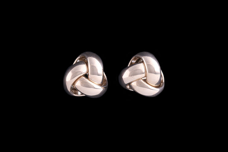 9ct Yellow Gold Knot Stud Earrings