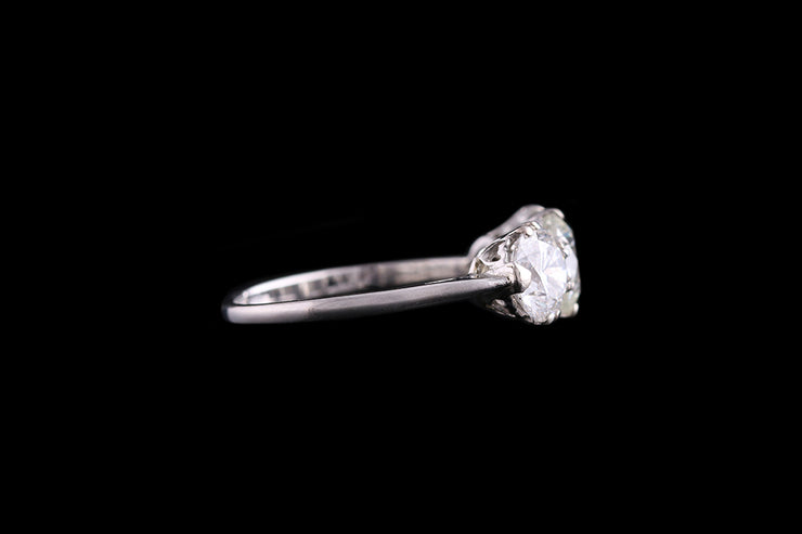 Platinum Diamond Three Stone Ring