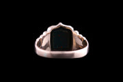 Victorian 15ct Yellow Gold Bloodstone Shield Signet Ring