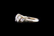 Victorian 18ct Yellow Gold Diamond Nine Stone Ring