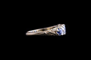 Victorian 18ct Yellow Gold Diamond and Sapphire Graduated Five Stone Ring