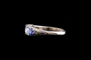 Victorian 18ct Yellow Gold Diamond and Sapphire Graduated Five Stone Ring