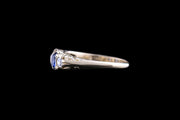 Edwardian 18ct Yellow Gold Diamond and Sapphire Graduated Five Stone Ring