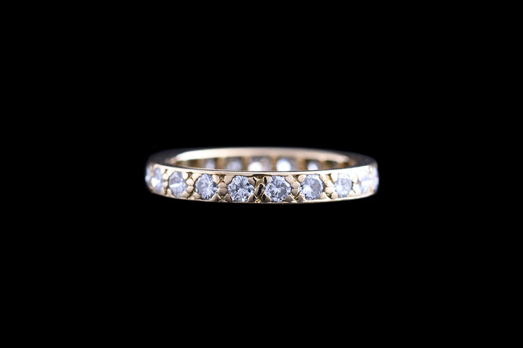 18ct Yellow Gold Diamond Full Eternity Ring