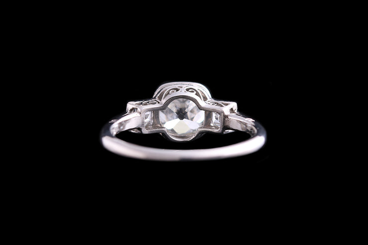 Platinum Diamond Three Stone Ring