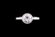 Platinum Diamond Single Stone Ring