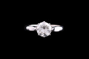 18ct White Gold Diamond Single Stone Ring