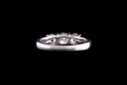 18ct White Gold Diamond Three Stone Ring