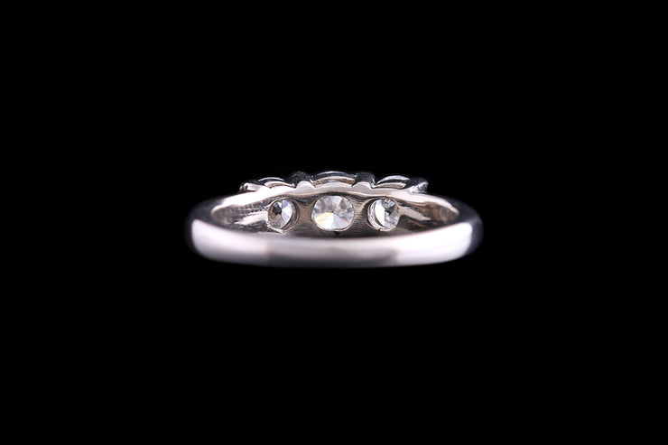 18ct White Gold Diamond Three Stone Ring