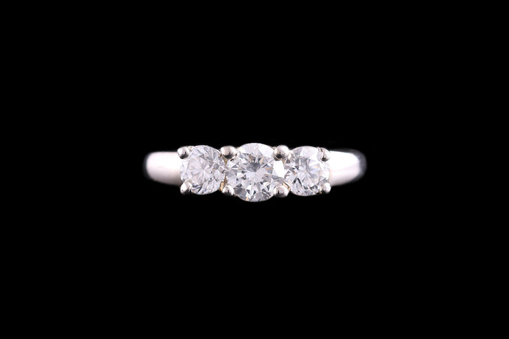 18ct White Gold Diamond Three Stone Ring