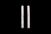 18ct White Gold Diamond Hoop Earrings