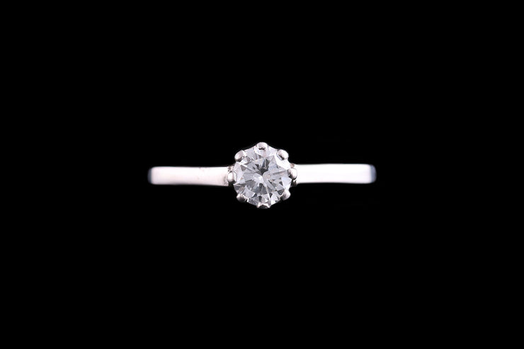 18ct White Gold Diamond Single Stone Ring