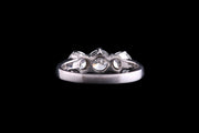 18ct White Gold Diamond Three Stone Ring