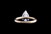 18ct Yellow Gold and Platinum Diamond Single Stone Ring