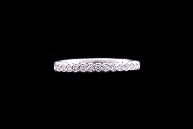 Platinum Diamond Half Eternity Ring