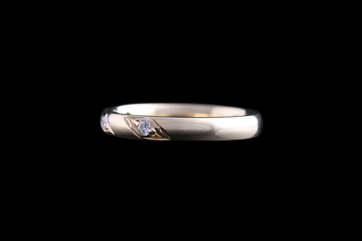 18ct Yellow Gold Diamond Three Stone Ring