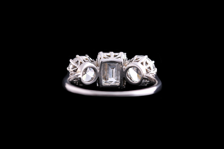 Platinum Diamond Three Stone Ring