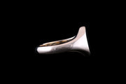 9ct Yellow Gold Oval Signet Ring 13 x 10