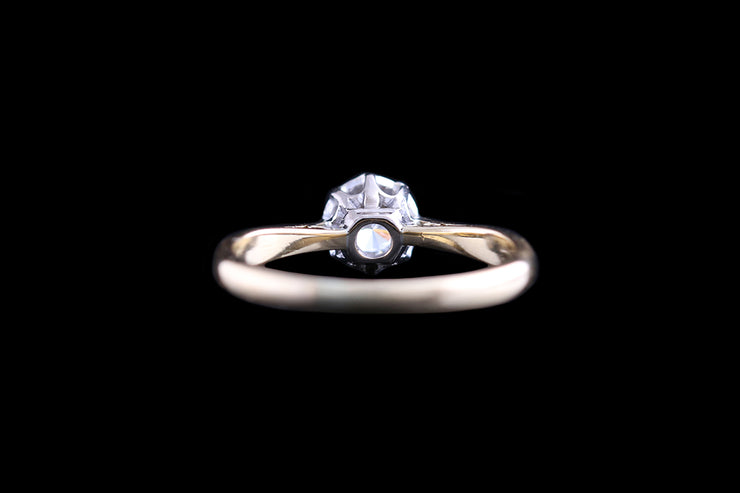 18ct Yellow Gold Diamond Single Stone Ring