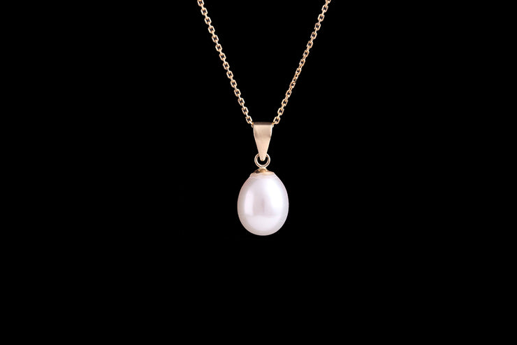 9ct Yellow Gold Freshwater Pearl Pendant