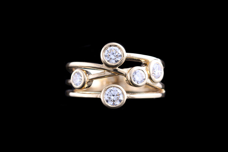 18ct Yellow Gold Diamond Dress Ring