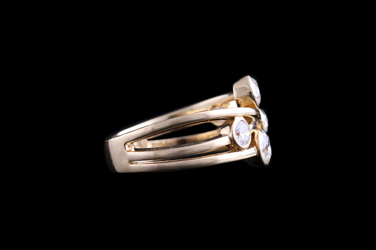 18ct Yellow Gold Diamond Dress Ring