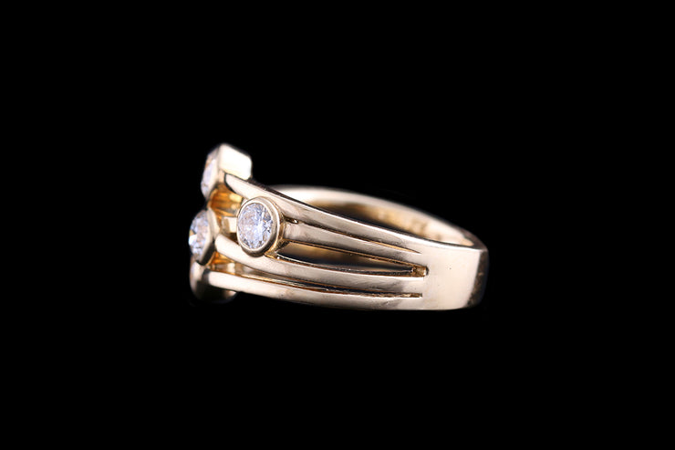 18ct Yellow Gold Diamond Dress Ring