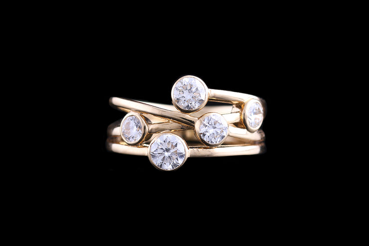 18ct Yellow Gold Diamond Dress Ring