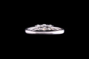 18ct White Gold Diamond Three Stone Ring