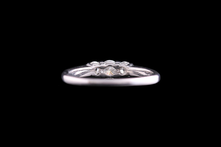 18ct White Gold Diamond Three Stone Ring