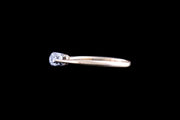 18ct Yellow Gold and Platinum Diamond Three Stone Ring